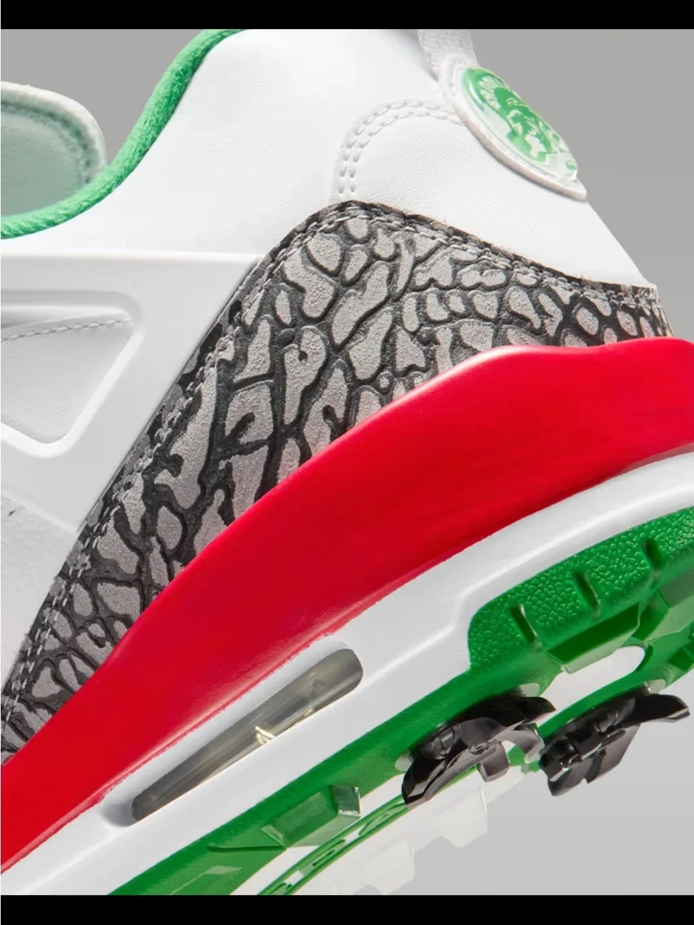 Nike Jordan Spizike G Golf Shoes White Green Grey Red HQ4395-100 Men’s Size 8.5